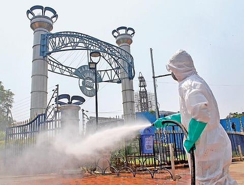 DRF takes up sanitisation drive in Hyderabad