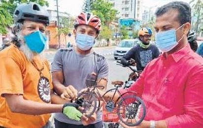 Kozhikode cycle mayor thanks LDF’s VK Prasanth