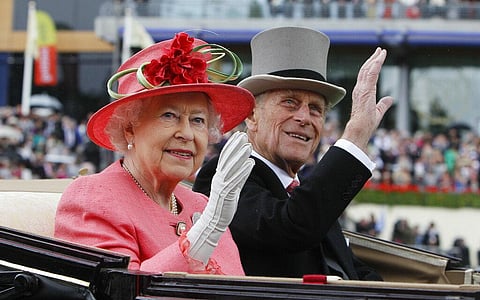 Britain's Queen Elizabeth II with Prince Philip (File photo | AP)