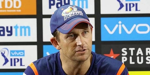 Mumbai Indians bowling coach Shane Bond (Photo | Mumbai Indians Twitter)