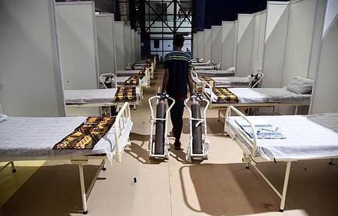 Oxygen supply reached a critical level in the national capital due to enormous demand. (Photo | EPS)