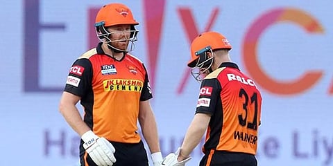 Sunrisers Hyderabad batsman Jonny Bairstow smashed 63 of 56 balls. (Photo | SRH Twitter)