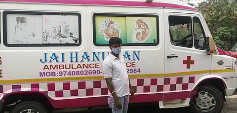 Hanumanthapa Singri, ambulance owner, arrested by cops on Thursday morning for extortion. (Photo | Special arrangement)