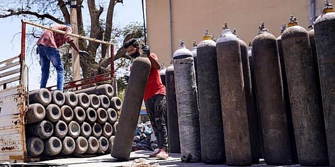 Oxygen Cylinders (Photo | PTI)
