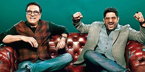 Bollywood actors Arshad Warsi (R) and Boman Irani