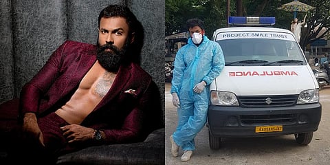 Actor Arjun Gowda has been driving Covid-19 patients to the hospital