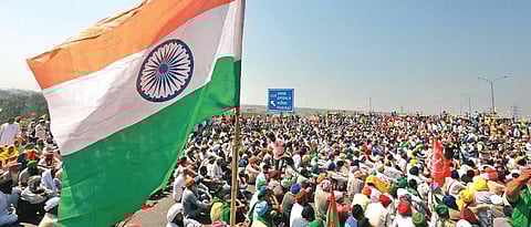 Farmers have been protesting against the three new farm laws since December 2020. (Photo | Shekhar Yadav, EPS)