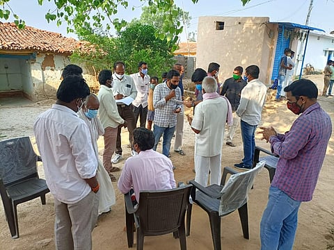 he Revenue and Vigilance probes into the alleged grabbing of assigned lands by Telangana Health Minister Etala Rajender commenced this morning. (Photo by special arrangement)