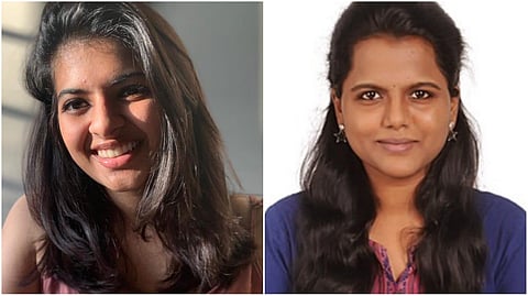Medical student Riya Gupta and Haritha Manohar