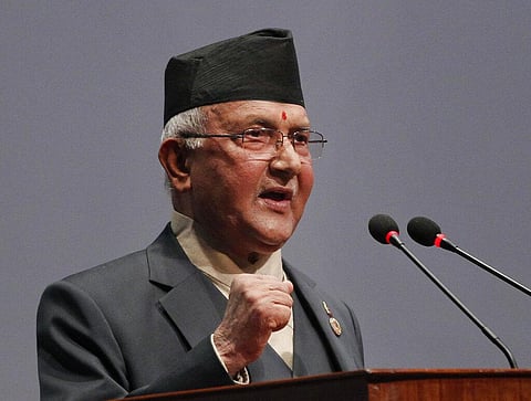 Nepal Prime Minister K P Sharma Oli. 