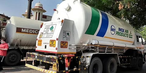 A total of 157 oxygen special trains have moved 637 tankers across the country. (Photo | ANI)