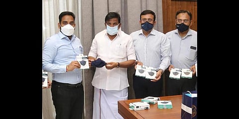 Minister for Municipal Administration, Urban and Water Supply KN Nehru inaugurated the drive on Wednesday. (Photo | Special Arrangement)