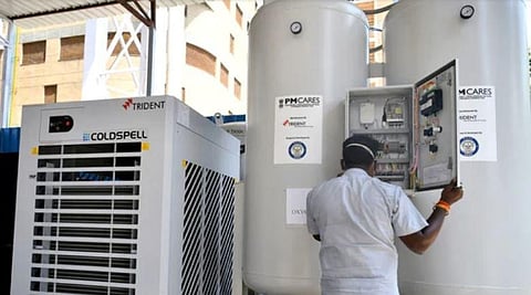 Oxycare is a SpO2-based Oxygen Supply System which regulates the oxygen being administered to patients based on the sensed SpO2 levels. (Photo | ANI)