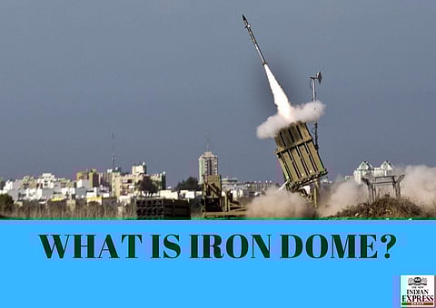 WHAT IS IRON DOME?: Israel’s Iron Dome is an air defence system developed by the Israeli firms Rafael Advanced Defense Systems and Israel Aerospace Industries, with financial and technical support from the United States. (Photo | AP)