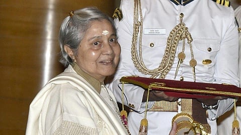 Late Times Group Chairperson Indu Jain (Photo | Kiren Rijiju, Twitter)