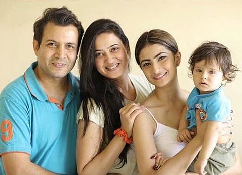 Shweta Tiwari with daughter Palak, son Reyaansh and ex-husband Abhinav Kohli (Photo | Instagram)