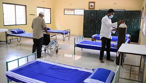 Javeed Mosque in Anna Nagar opened its door to Covid-19 patients as it readied a  six-bed isolation centre in Chennai on Wednesday. (Photo | Debadatta Mallick, EPS)