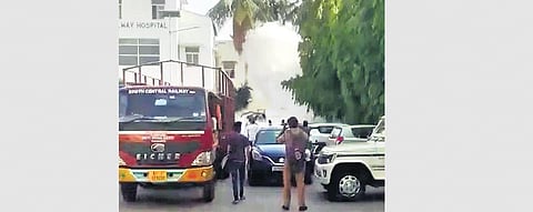 Oxygen leaks from tanker at Railway Hospital