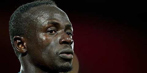 Sadio Mane reacts at the end of the English Premier League soccer match between Liverpool and Southampton at Anfield stadium. (Photo | AP)