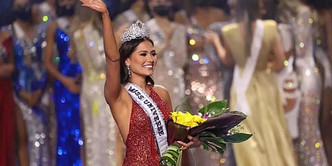 Miss Mexico Andrea Meza is crowned Miss Universe 2021 in Hollywood, Florida. (Photo | AFP)