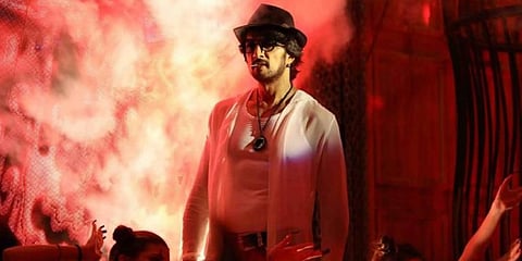 A still from Sudeep-starrer 'Kotigobba 3'.