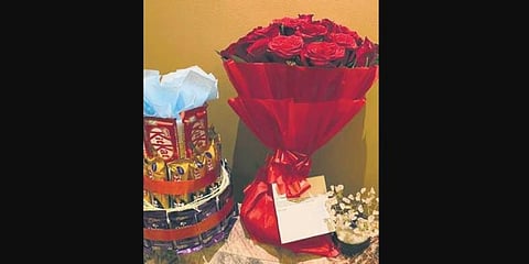 Gifts from well-wishers for Tugnait.