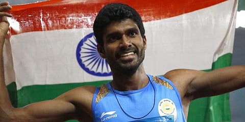 Middle-distance runner Jinson Johnson (Photo | AP)