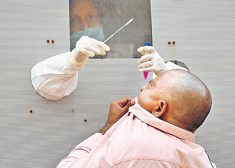 Even as the total number of infections jumped past 14.75 lakh, the active cases remained over 2.11 lakh.