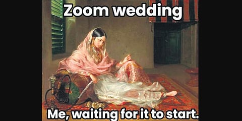 Examples of Open Access artworks from The Heritage Lab’s online repository turned into memes by audiences.