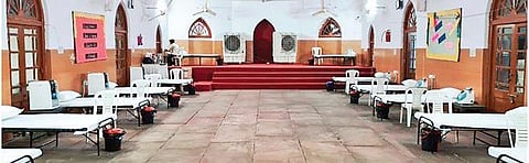 The 20-bedded facility was made functional by the Delhi Police and the Civil Lines Resident Welfare Association. (Photo| EPS)