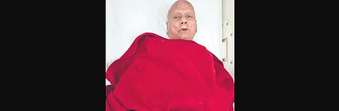 Nonagenarian Muralidhar Das (99) who beat covid-19 infection.