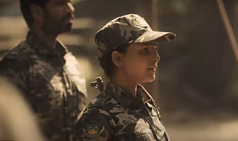 Samantha Akkineni in a still from 'The Family Man' season 2 (Photo | YouTube screengrab)