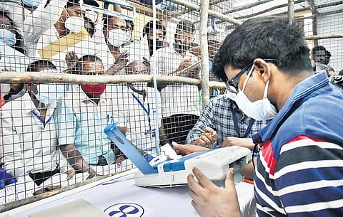 Counting of votes at Queen Mary’s college on Sunday | P jawahar