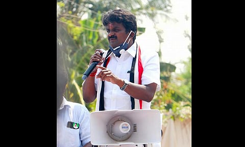 Dr C Vijayabaskar canvassing for votes in Tiruchy on Thursday | MK Ashok Kumar