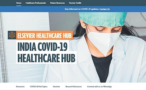 Screenshots of India Covid-19 Healthcare Hub to curb inaccurate and fake news