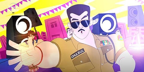 Salman Khan's much-loved cop character Chulbul Pandey, from his blockbuster franchise 'Dabangg', now has its own animated series (Photo | YouTube Screengrab)