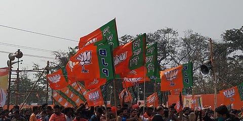 BJP Flags (Photo | EPS)
