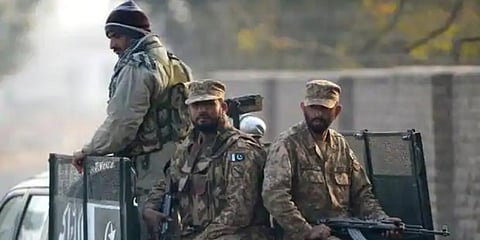 Representational image of Pakistan Army officers (Photo | AFP)