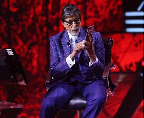 Amitabh Bachchan on 'Kaun Banega Crorepati.'  (Photo | Instagram)