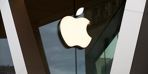 an Apple logo adorns the facade of the downtown Brooklyn Apple store in New York. (Photo | AP)