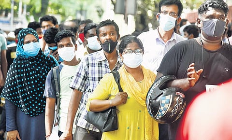 Kin of Covid-19 patients queueing outside Govt Kilpauk Medical College in Chennai to buy Remdesivir. The new plan is expected to give them a breather | Martin Louis