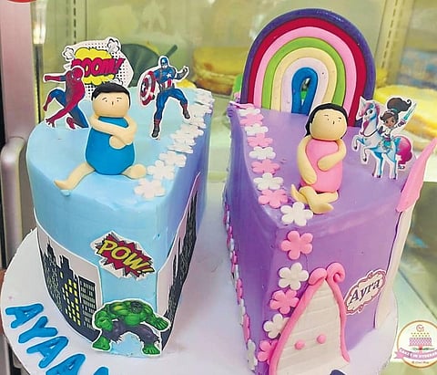 Half-and-half style cakes are now commonly ordered for events.