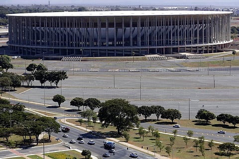 National Stadium stands in Brasilia, Brazil, Friday, June 4, 2021. (Photo | AP)