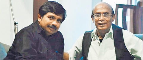 Aryadan Shoukath with Buddhadeb Dasgupta