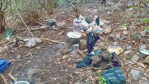 The Maoists camp raided by security forces in Odisha. (Photo | EPS)