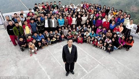 Ziona Chana of Mizoram, who headed the world’s largest family with 39 wives and 94 children (Photo | Special Arrangement)