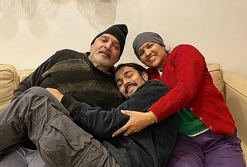 YouTuber Bhuvan Bam with his parents (Photo | Bhuvan Bam, Instagram)