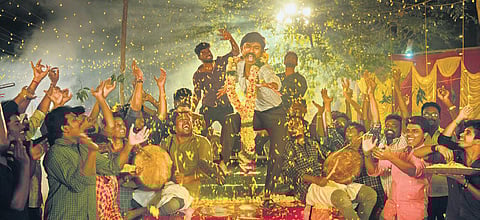 A still from ' Jagame Thanthiram'
