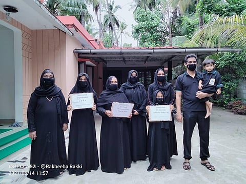 Residents protesting in Lakshadweep (Photo | Special arrangement)