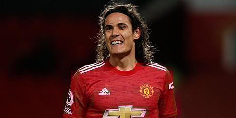 Manchester United striker Edinson Cavani (Photo | AP)
